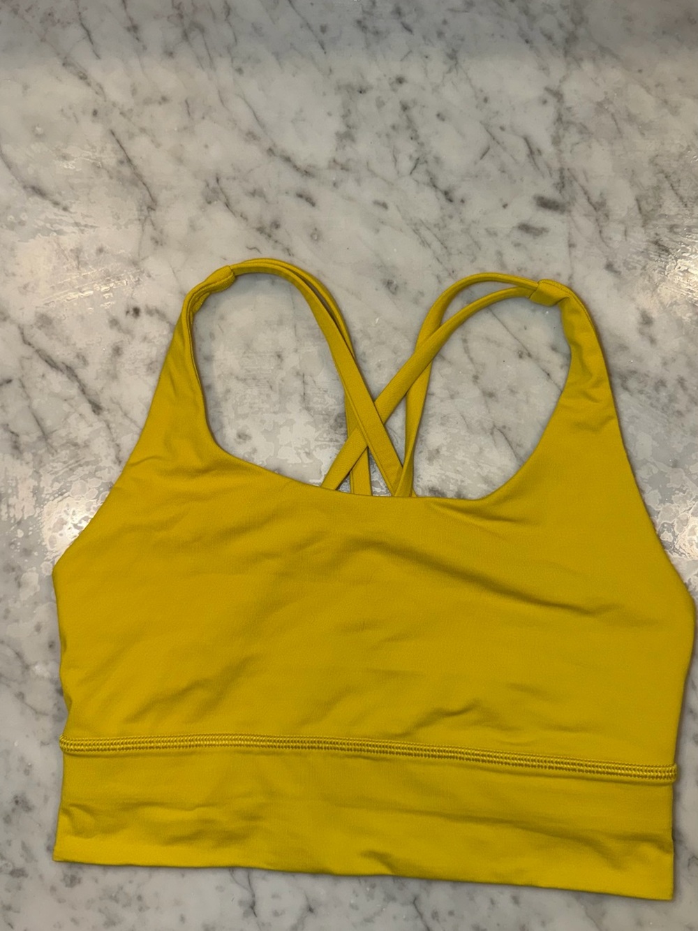 lululemon athletica Yellow Crisscross Sports Bralette